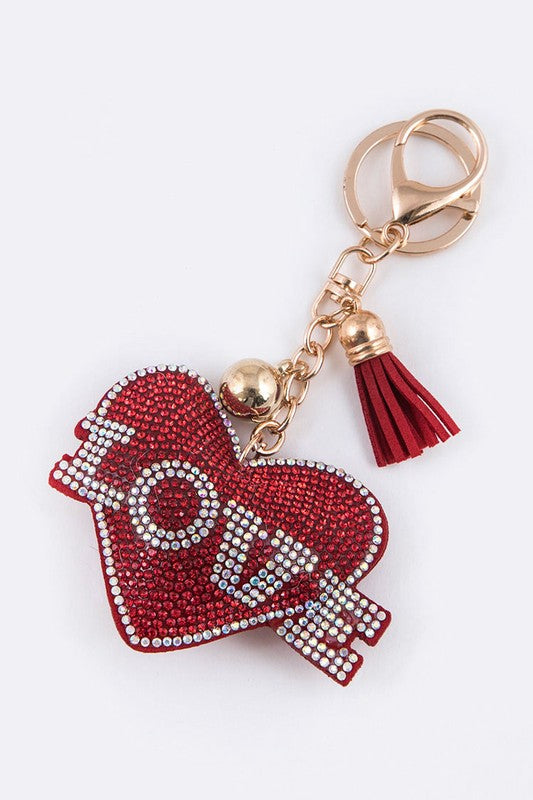 LOVE Crystal Heart Key Chain | URBAN ECHO SHOP