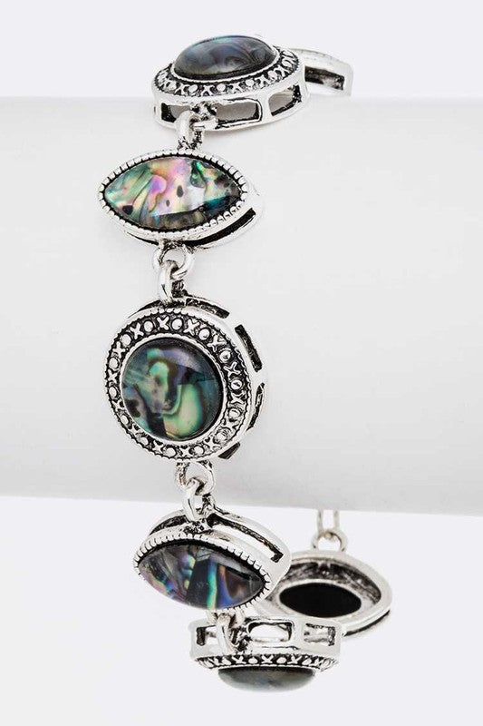 The Abalone Vintage Toggle Bracelet is Adorably Stylish and Just Right for Every Occasion