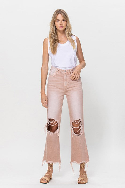 July Song 90's Vintage Crop Flare Jeans | URBAN ECHO SHOP