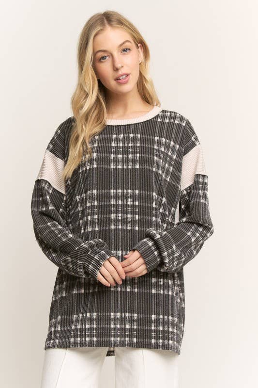 Delaney Plaid Top | URBAN ECHO SHOP