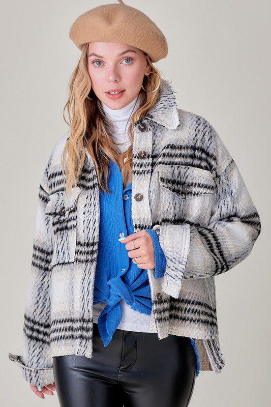 Madelyn Plaid Jacket | URBAN ECHO SHOP