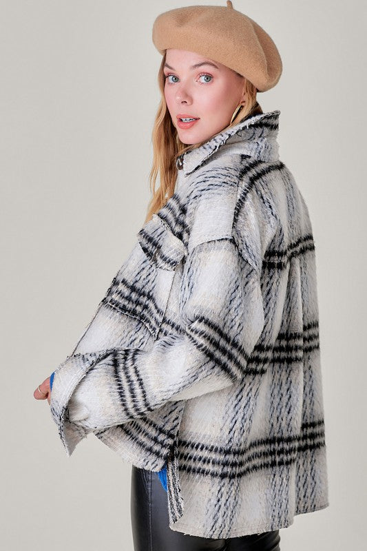 Madelyn Plaid Jacket | URBAN ECHO SHOP