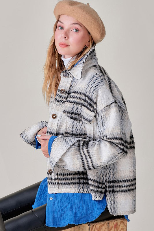 Madelyn Plaid Jacket | URBAN ECHO SHOP