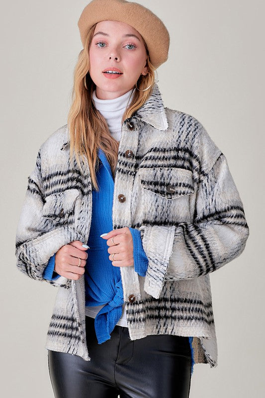 Madelyn Plaid Jacket | URBAN ECHO SHOP