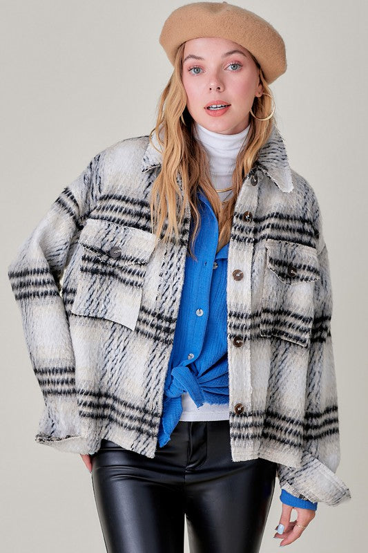 Madelyn Plaid Jacket | URBAN ECHO SHOP