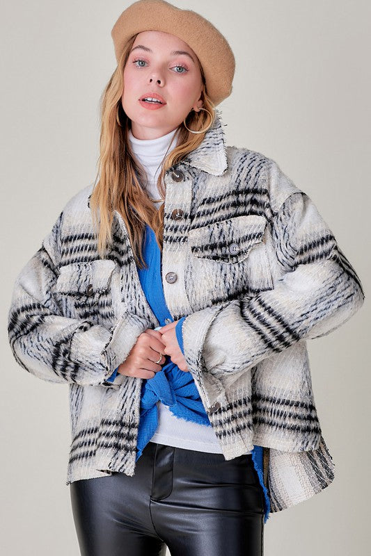 Madelyn Plaid Jacket | URBAN ECHO SHOP