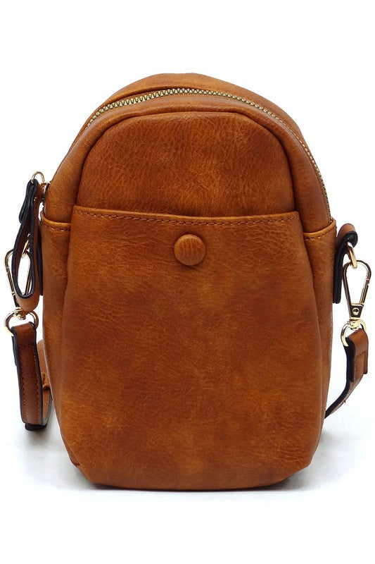 The Front Pocket Mini Crossbody Bag Cell Phone Purse is Simplistic and Adorably Chic