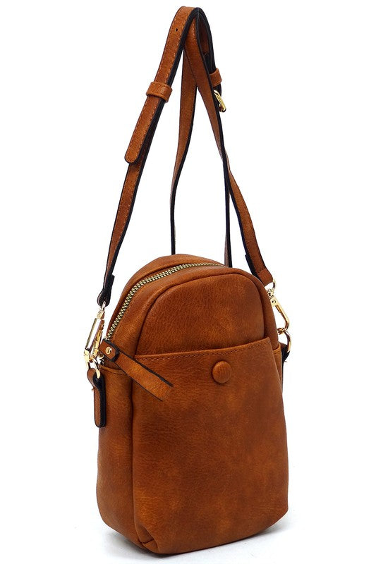 The Front Pocket Mini Crossbody Bag Cell Phone Purse is Simplistic and Adorably Chic