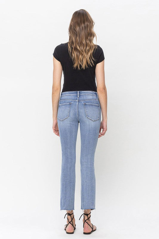 Triumph Mid Rise Kick Flare Jeans | URBAN ECHO SHOP