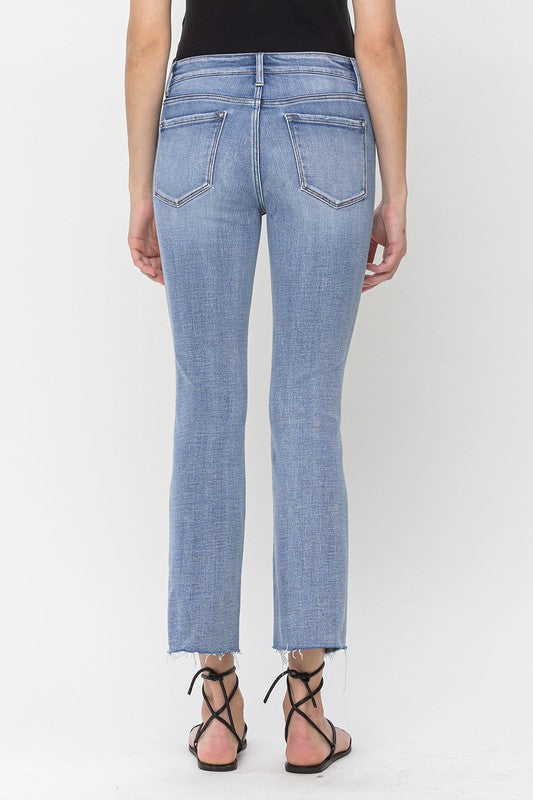 Triumph Mid Rise Kick Flare Jeans | URBAN ECHO SHOP