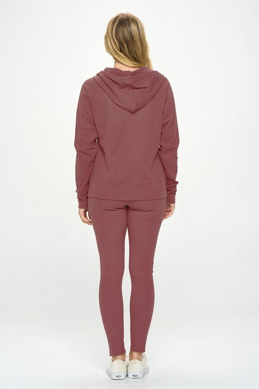 Bella Basic Casual Active Hoodie Set | URBAN ECHO SHOP