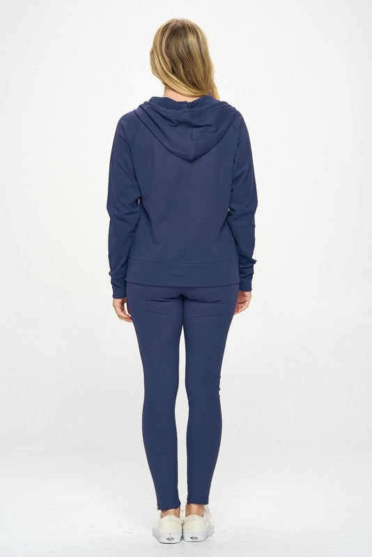 Bella Basic Casual Active Hoodie Set | URBAN ECHO SHOP
