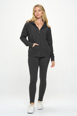 Bella Basic Casual Active Hoodie Set | URBAN ECHO SHOP