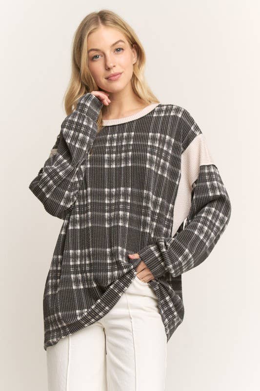 Delaney Plaid Top | URBAN ECHO SHOP