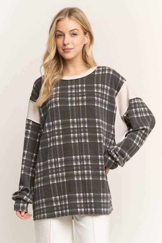 Delaney Plaid Top | URBAN ECHO SHOP