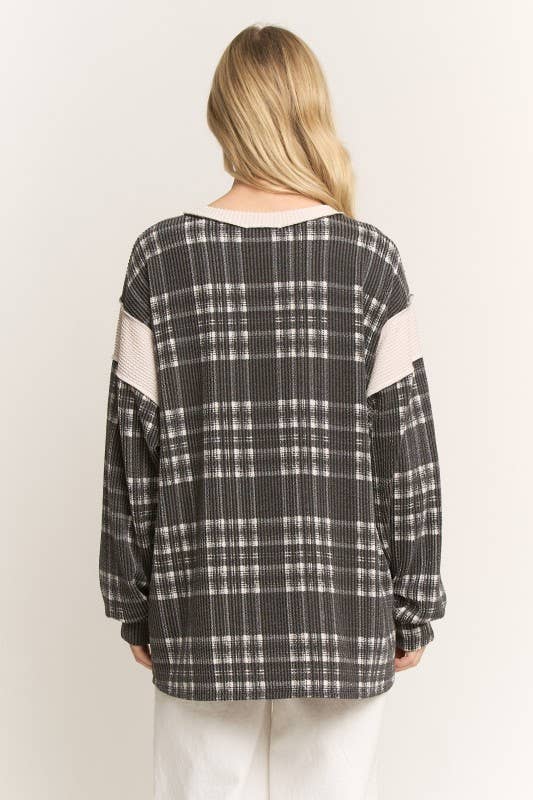 Delaney Plaid Top | URBAN ECHO SHOP