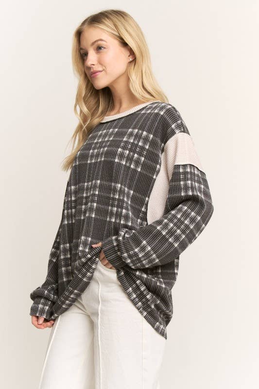 Delaney Plaid Top | URBAN ECHO SHOP