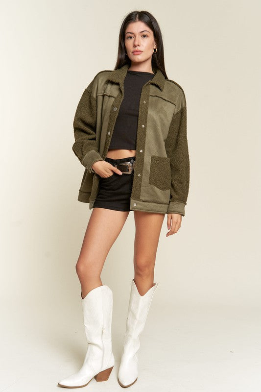 Farahlee Faux Fur and Suede Jacket | URBAN ECHO SHOP