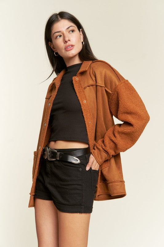 Farahlee Faux Fur and Suede Jacket | URBAN ECHO SHOP