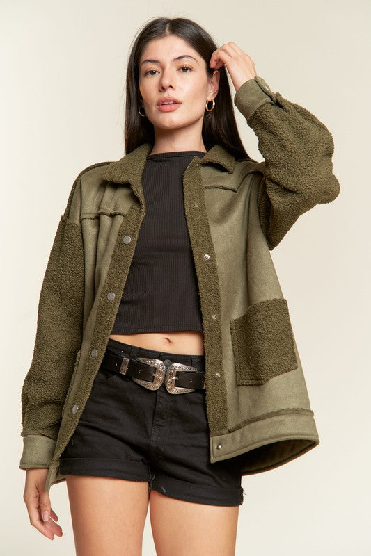 Farahlee Faux Fur and Suede Jacket | URBAN ECHO SHOP