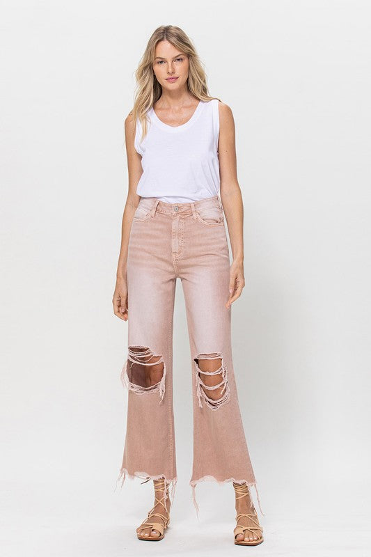 July Song 90's Vintage Crop Flare Jeans | URBAN ECHO SHOP
