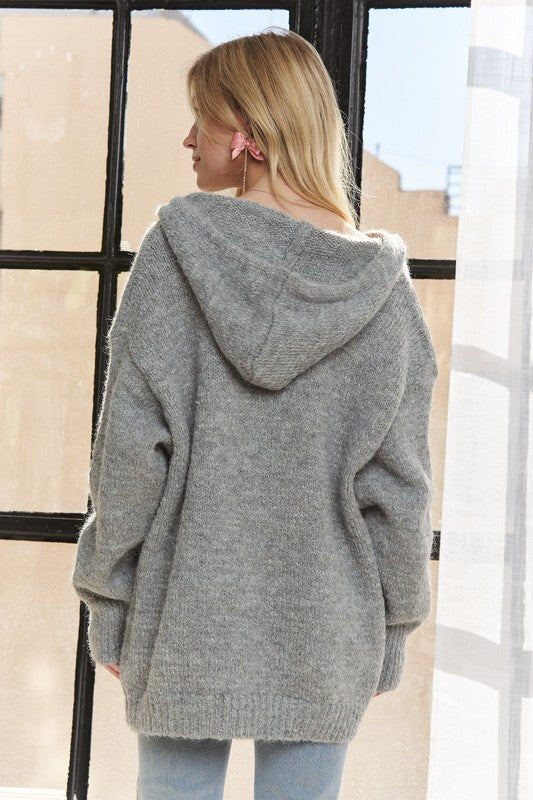 Montana Rae Cardigan Sweater in Grey | URBAN ECHO SHOP