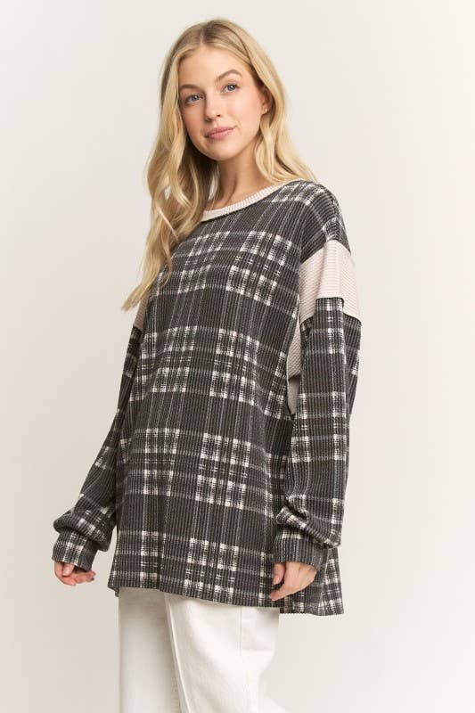 Delaney Plaid Top | URBAN ECHO SHOP