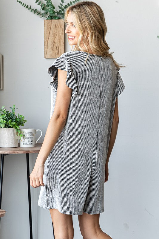 Rayna Button Front Romper | URBAN ECHO SHOP