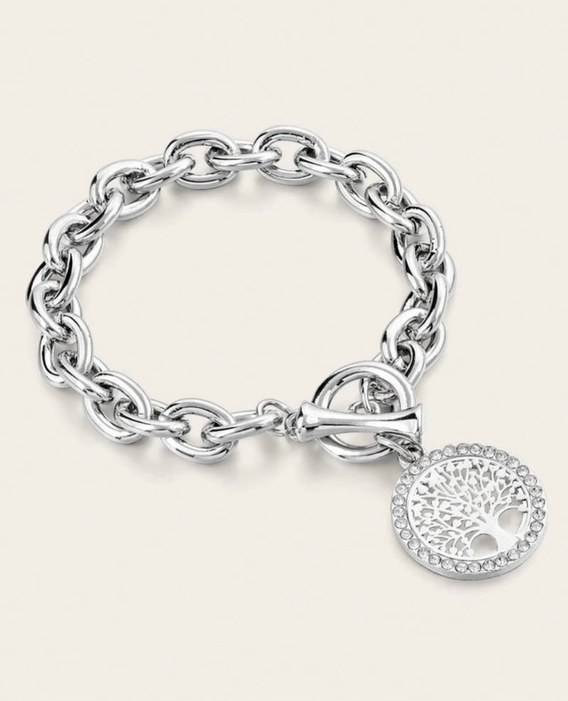 Silver Tree of Life Chain Bracelet | URBAN ECHO SHOP