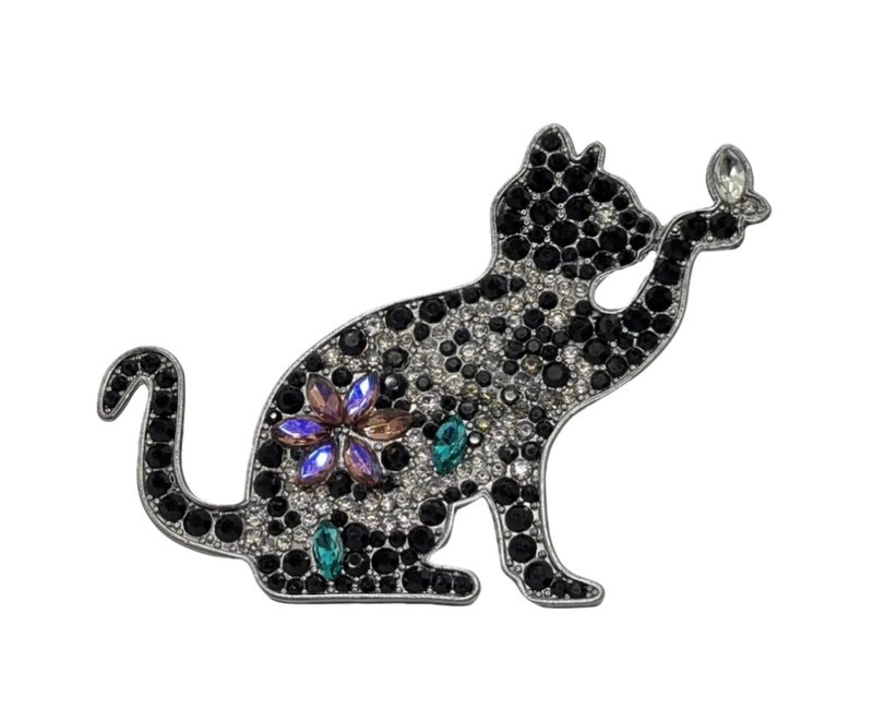 Black Cat Sparkle Brooch | URBAN ECHO SHOP