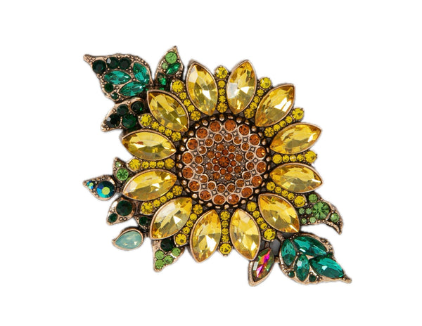 Sunflower Sparkle Brooch | URBAN ECHO SHOP