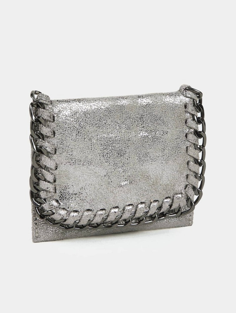 Silver Saturn Chain Wallet | URBAN ECHO SHOP