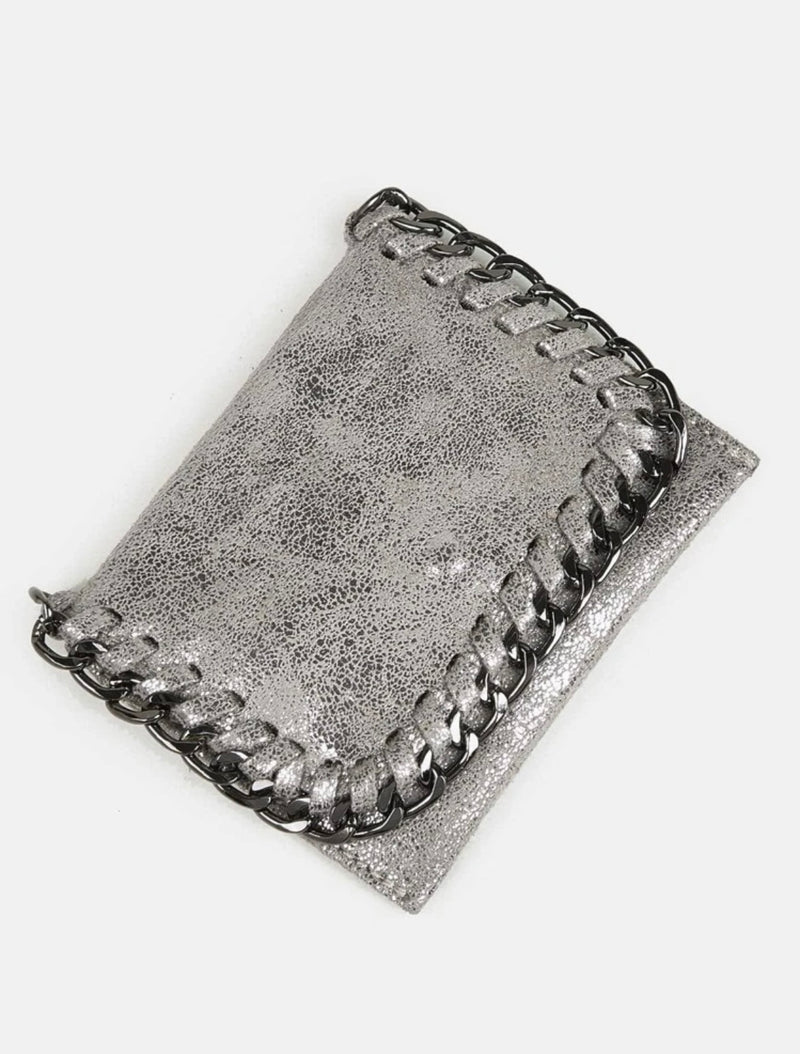 Silver Saturn Chain Wallet | URBAN ECHO SHOP