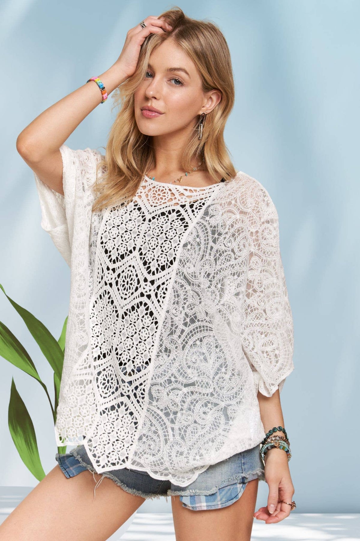 Lara Lace Crochet Top in White | URBAN ECHO SHOP – Urban Echo Shop