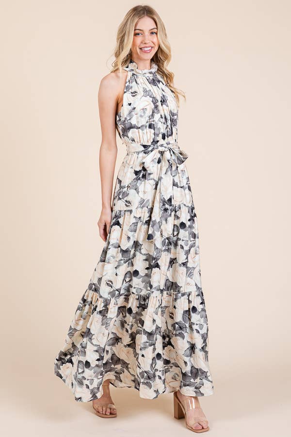 Monaco Breeze Floral Maxi Dress | URBAN ECHO SHOP