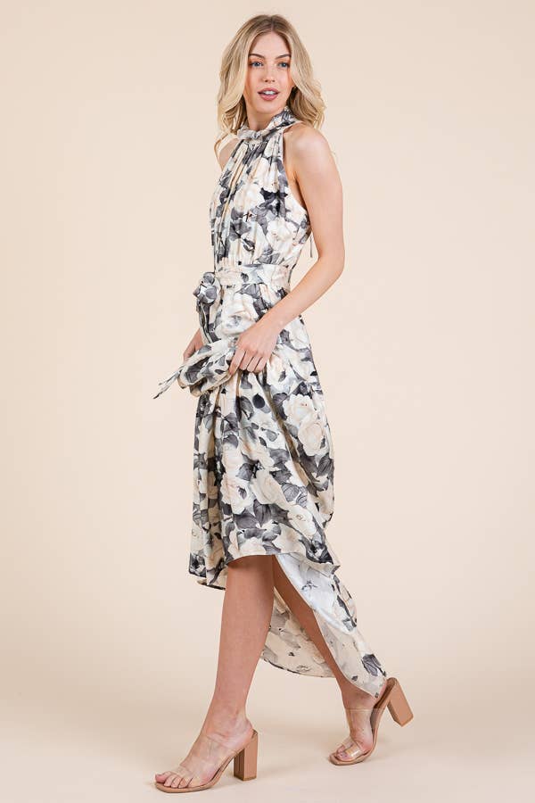 floral dress maxi formal Nox Anabel E1445 Prom Dress - Lilac