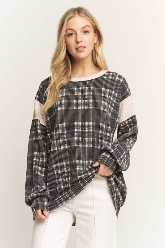Delaney Plaid Top | URBAN ECHO SHOP