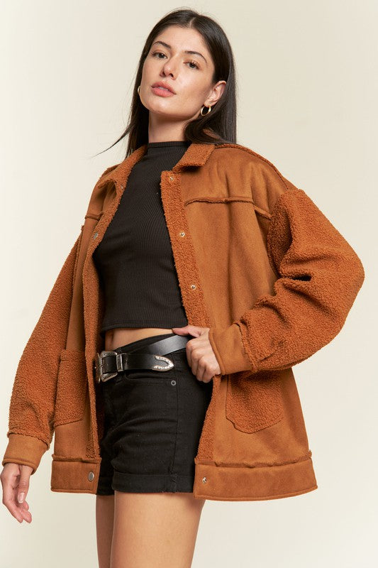 Farahlee Faux Fur and Suede Jacket | URBAN ECHO SHOP