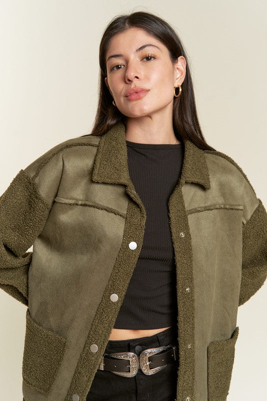Farahlee Faux Fur and Suede Jacket | URBAN ECHO SHOP