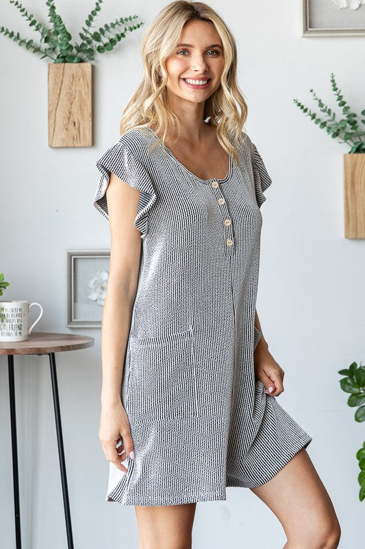 Rayna Button Front Romper | URBAN ECHO SHOP