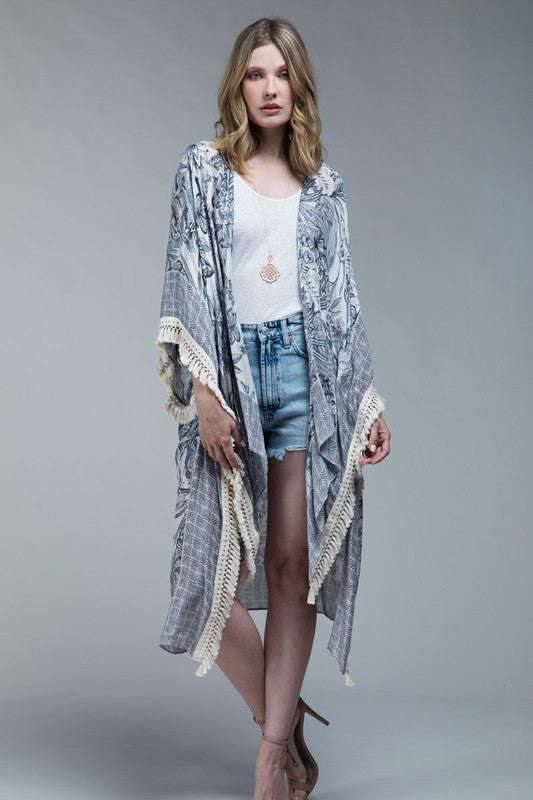 Sea Grace Floral & Tropical Print Kimono | URBAN ECHO SHOP
