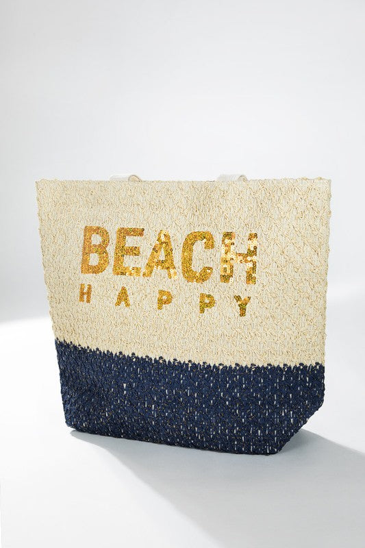 'Beach Happy' Woven Tote | URBAN ECHO SHOP