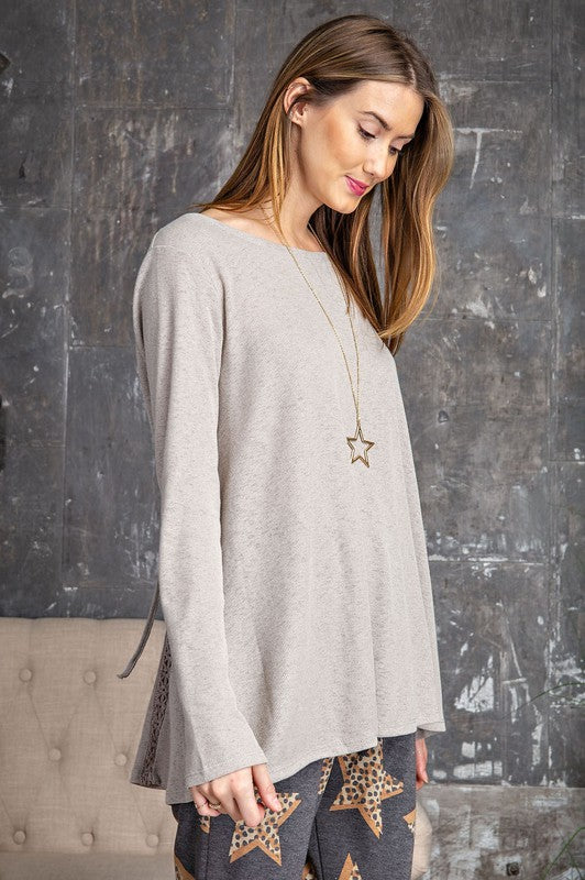 Aspen Lace Knit Back Top | URBAN ECHO SHOP