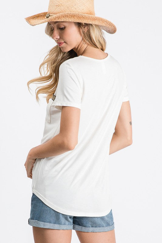 Sweet Shimmer V-Neck