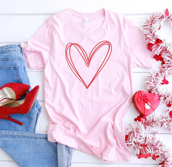 Pink Heart Personality Tee | URBAN ECHO SHOP