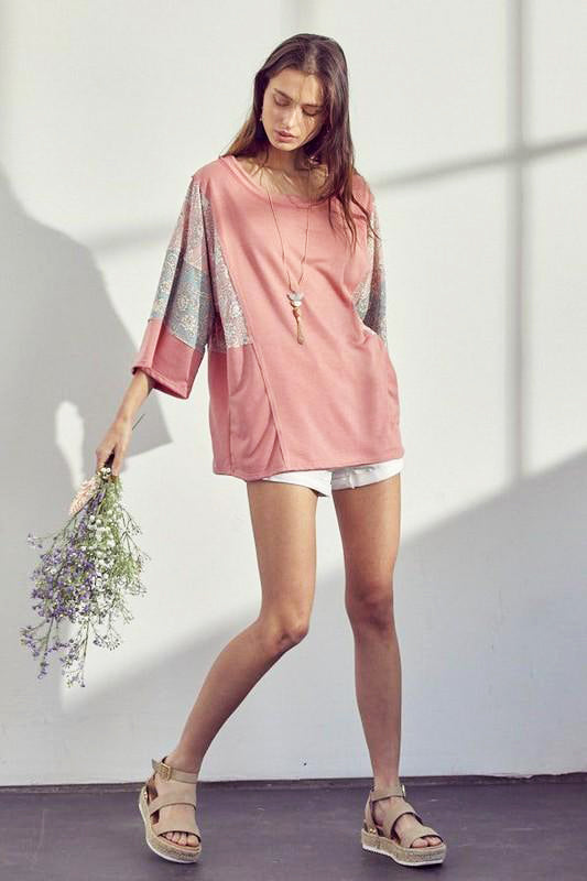 Hampton Jade Paisley Sleeve Tunic | URBAN ECHO SHOP