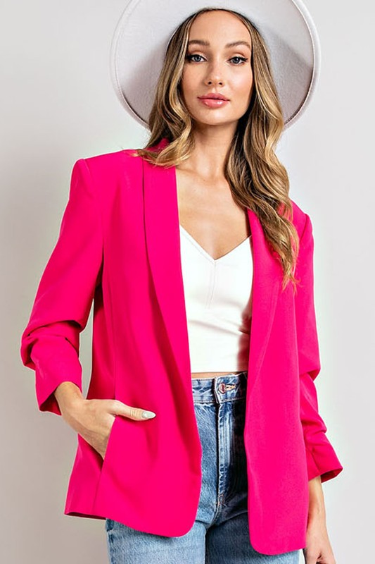 Shaylee Shawl Lapel Blazer | URBAN ECHO SHOP