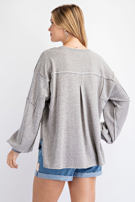 Boho Rae Mineral Washed Top | URBAN ECHO SHOP