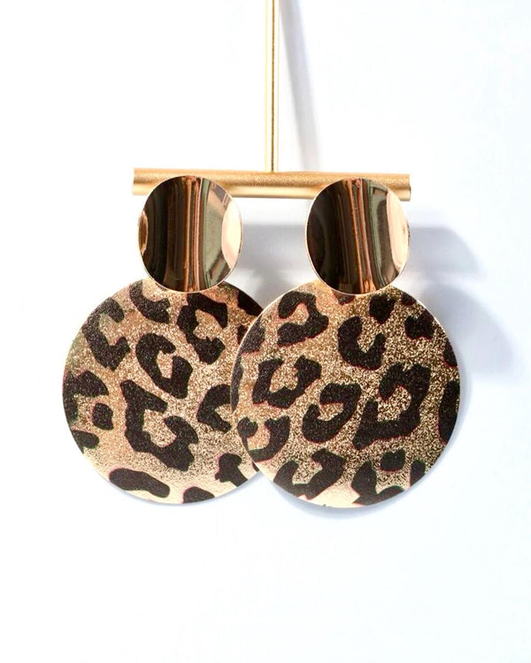 Cheetah Plated Earrings | URBAN ECHO SHOP