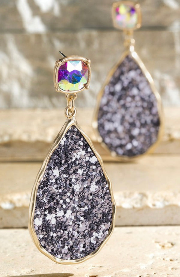 Iridescent Gemstone Earrings | URBAN ECHO SHOP